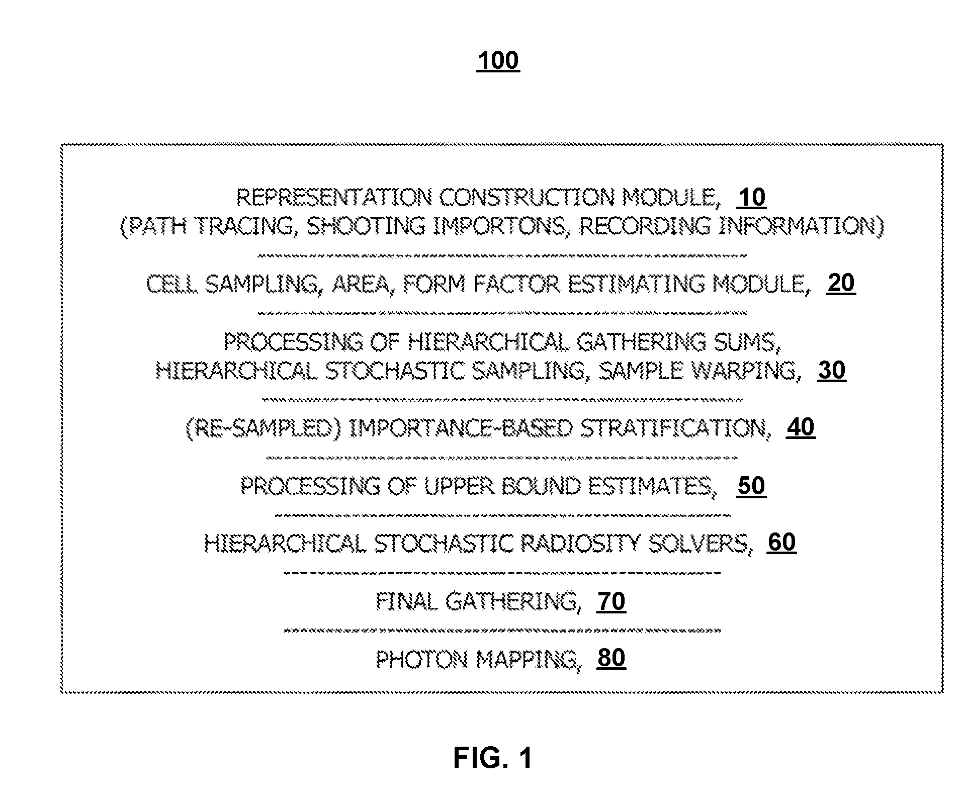 Computer graphics using meshless finite elements for light transport