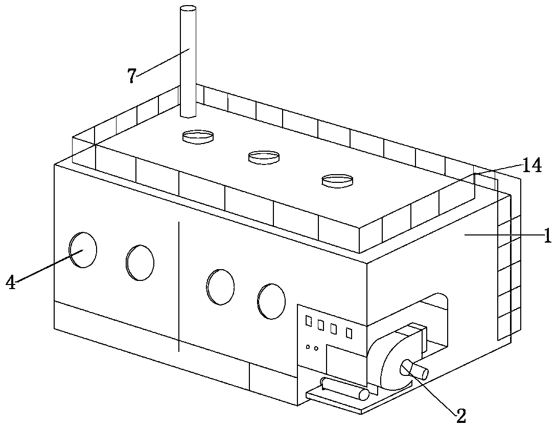 Biological trickling filter and process for treating oily sludge tail gases