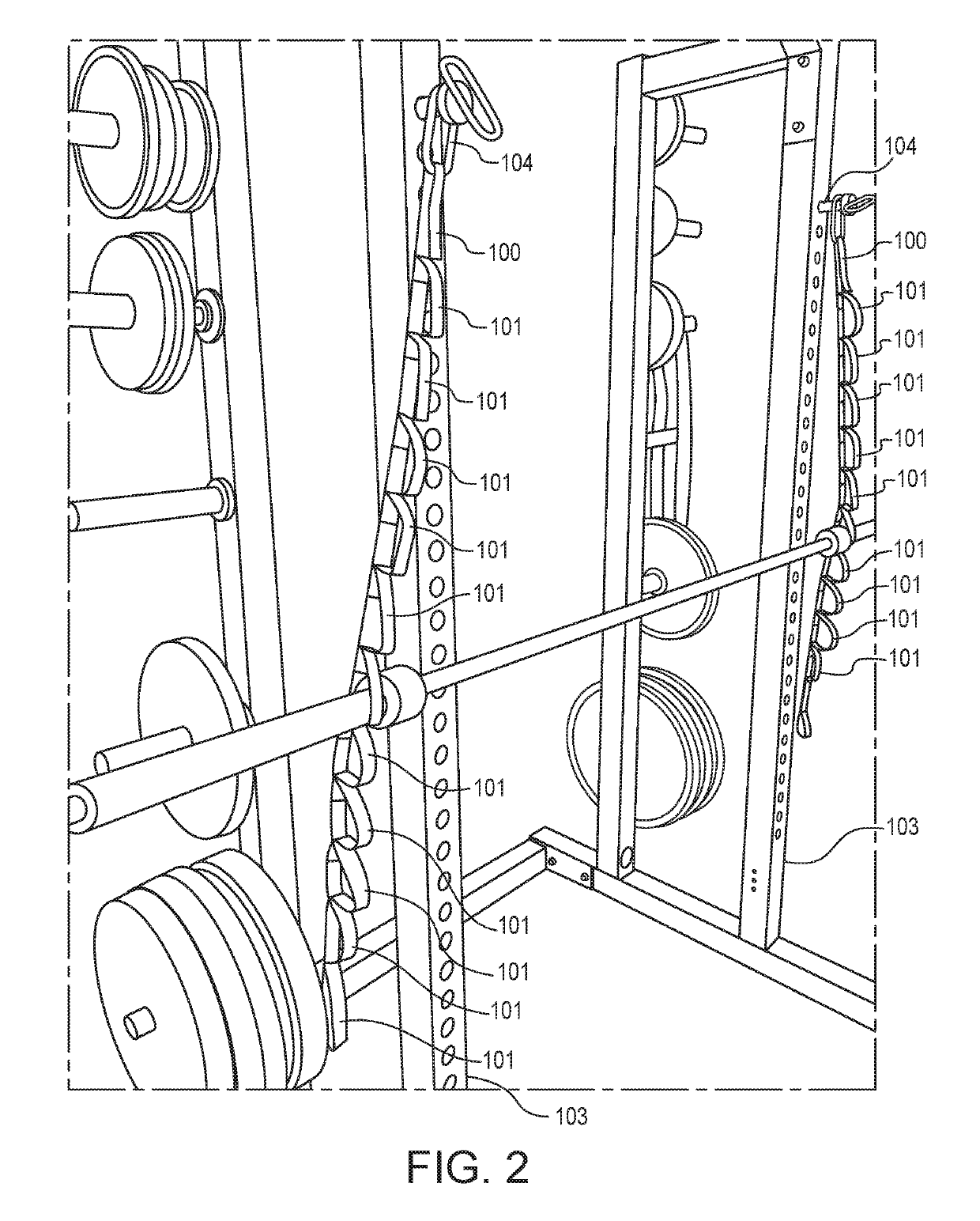 Free weight exercise swing attachment