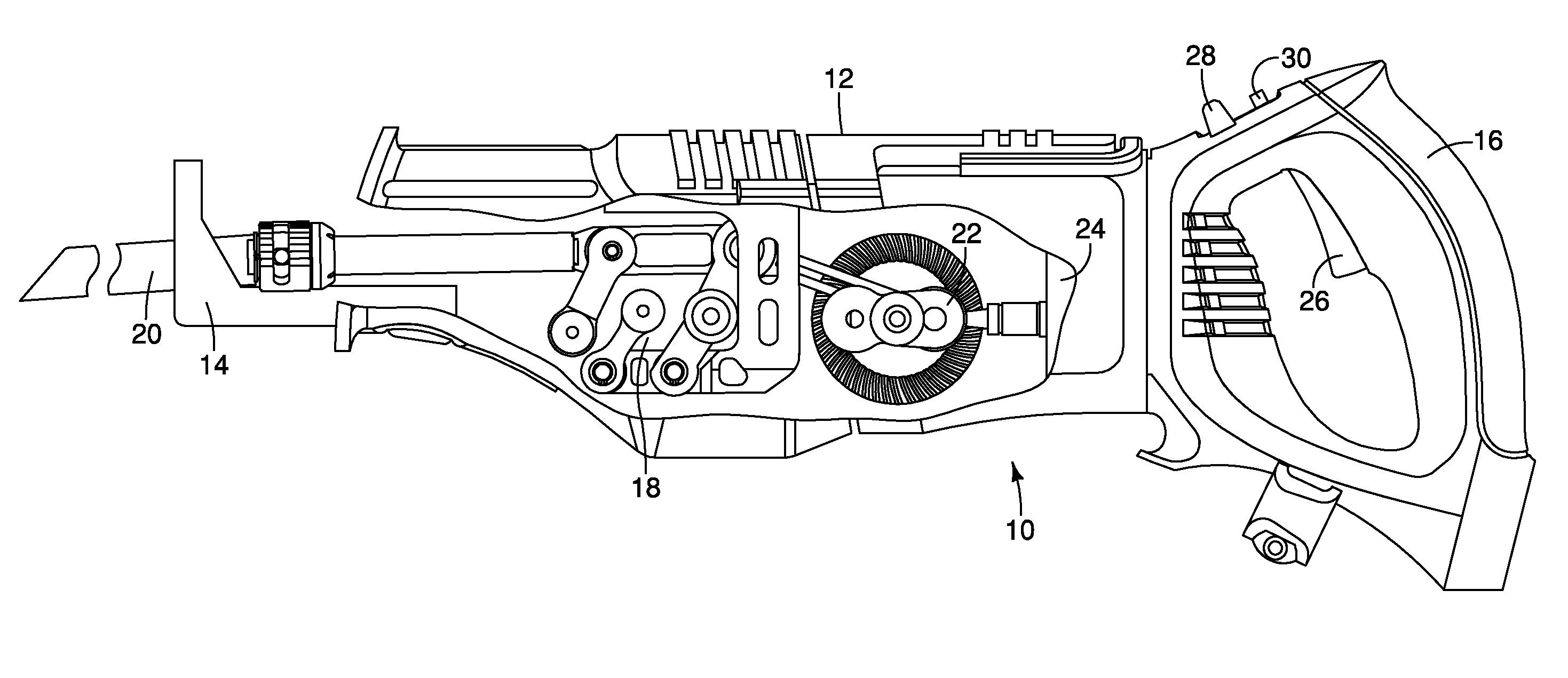 Electronic orbit control for saws