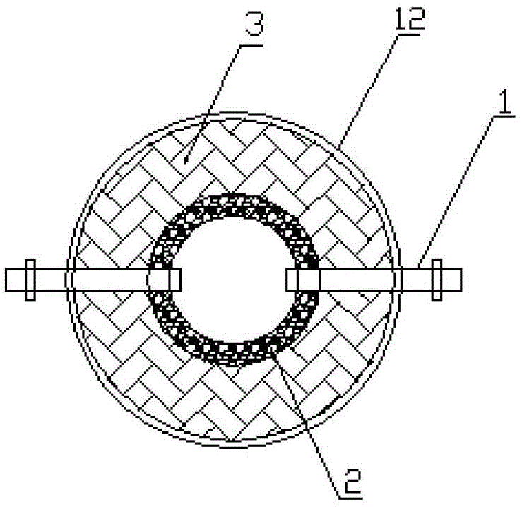 Thermal plasma treatment device and method for low and medium level radioactive solid waste