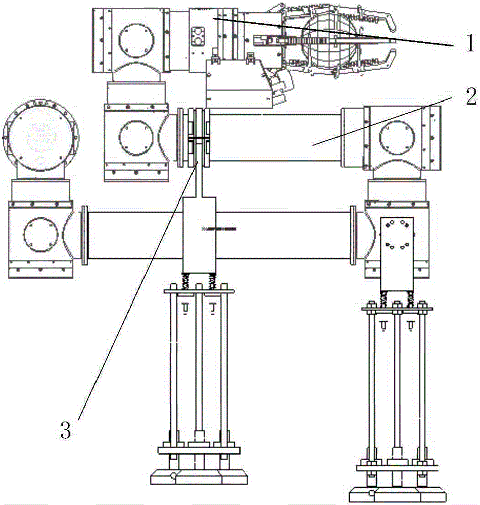 Air flotation supporting device for space manipulator