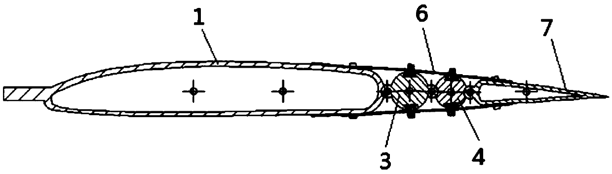 Variable aircraft flexible wing, variable stiffness skin structure and preparation method thereof