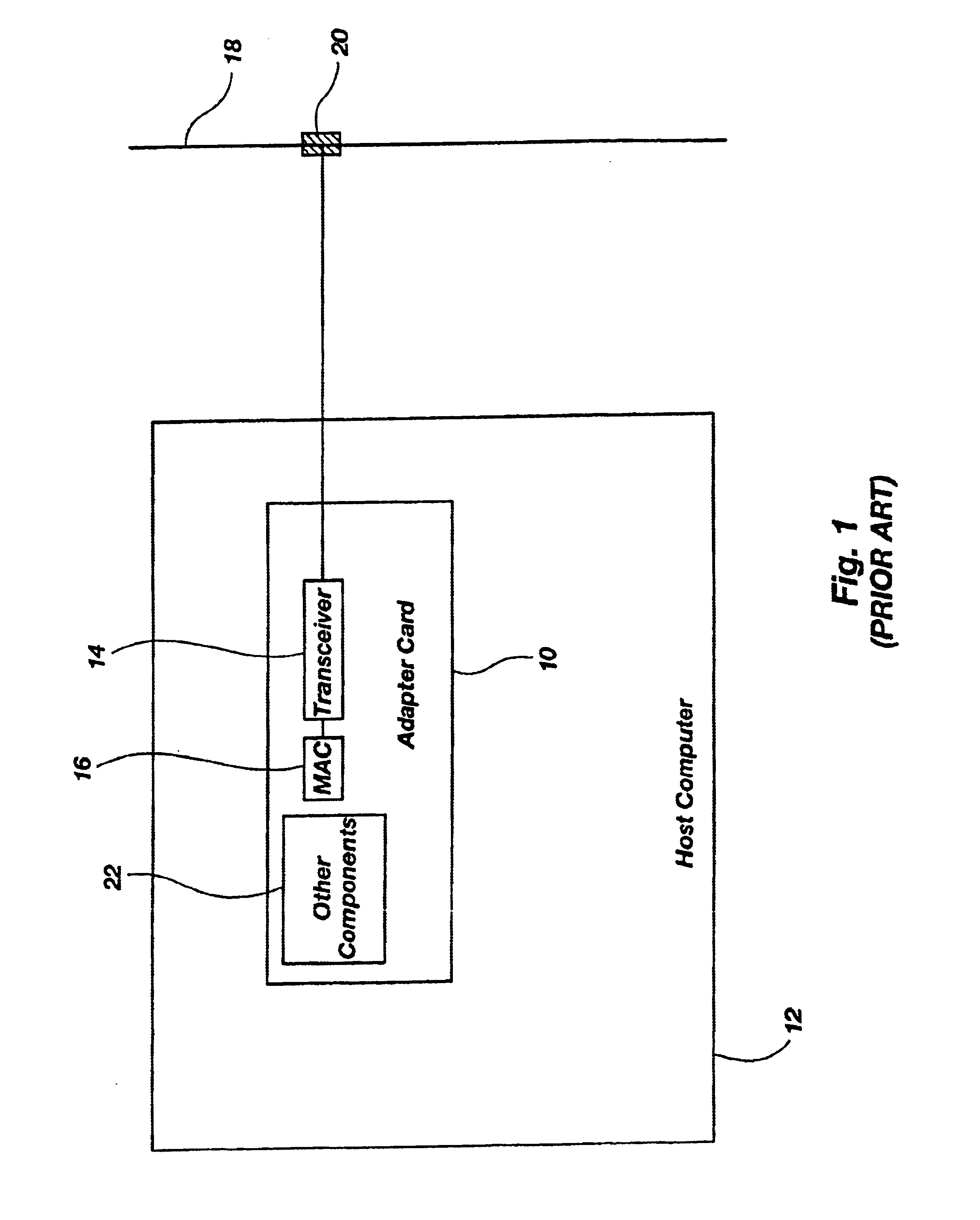 System and method for active detection of connection to a network