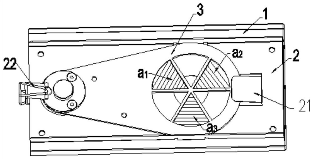 Tool for mounting color filter on multi-color lens support plate and pasting process thereof