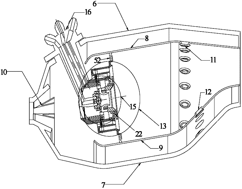 Three-stage structured pre-mixing and pre-evaporating low-pollution combustor