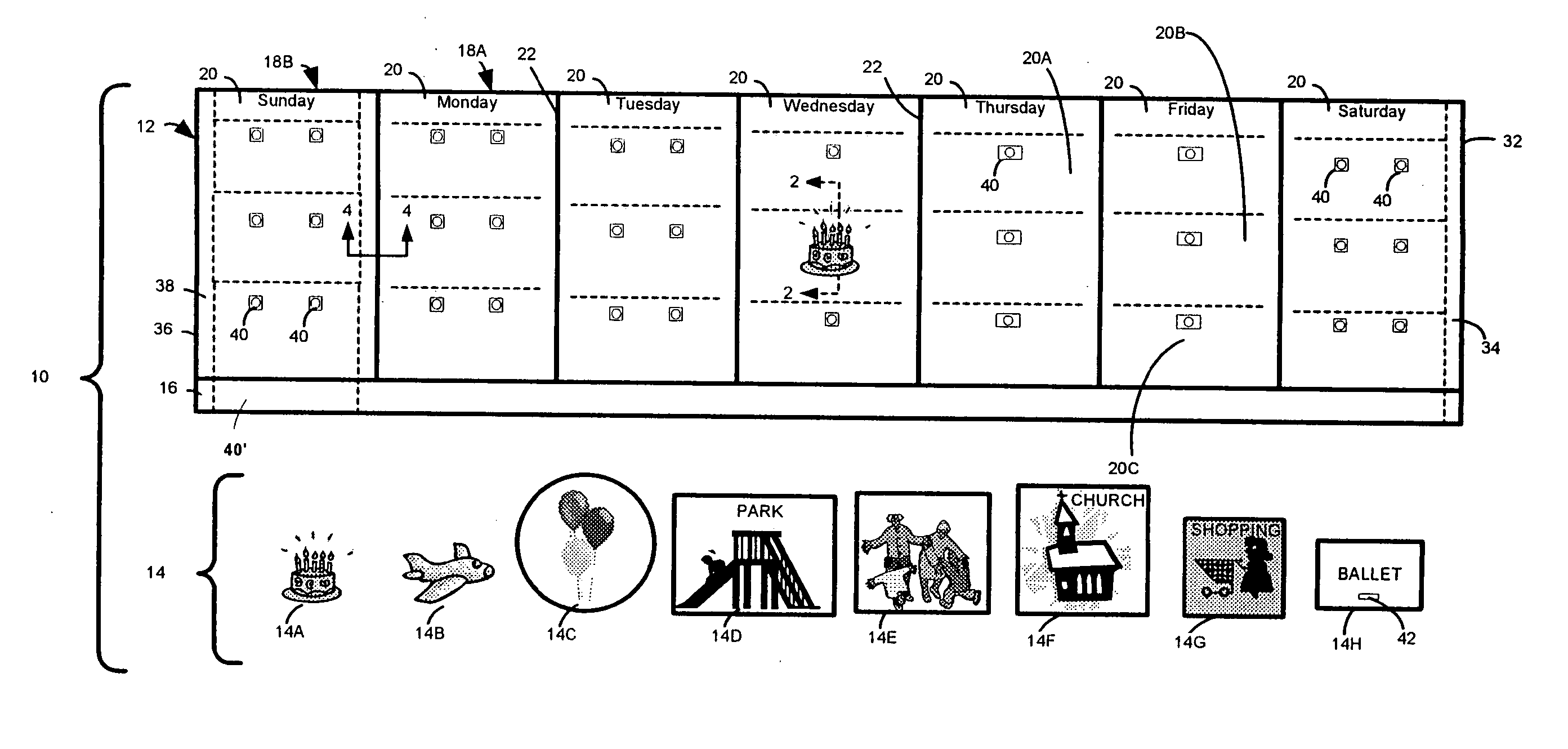 Activity scheduling device