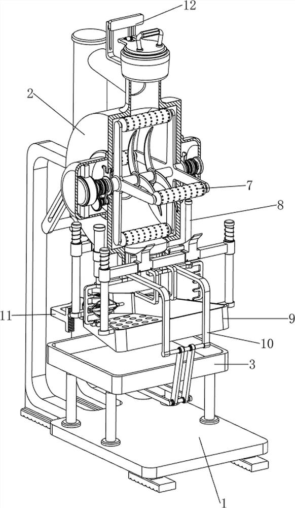 Biomass energy raw material treatment device