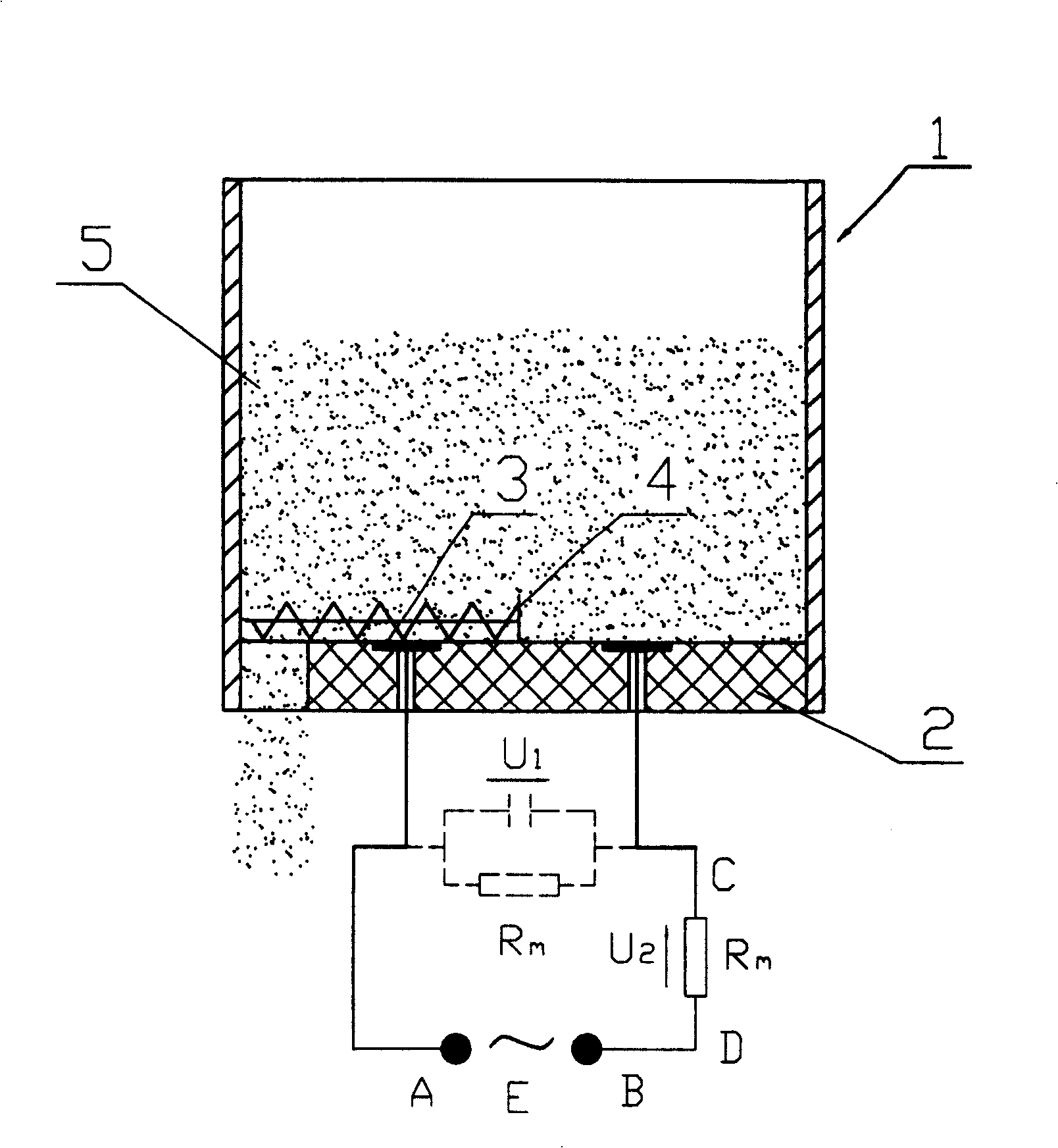 Method for determining water content of grain in spreading type grain drier