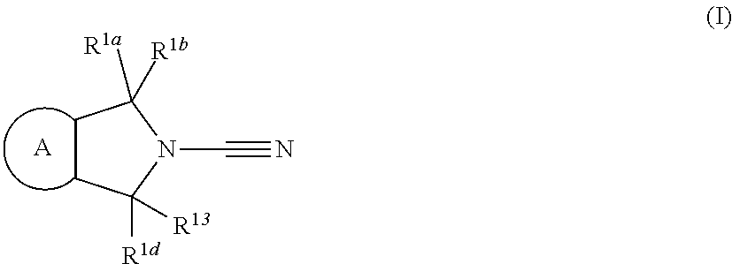 4,6 dihydropyrrolo [3,4-c] pyrazole-5 (1H)-carbonitrile derivates for treating cancer