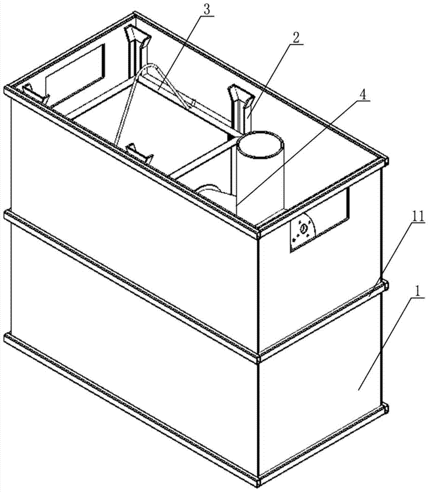 A converter heat treatment parts cooling device