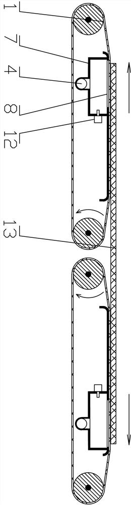 Corrugated paper wrinkle removing device and method