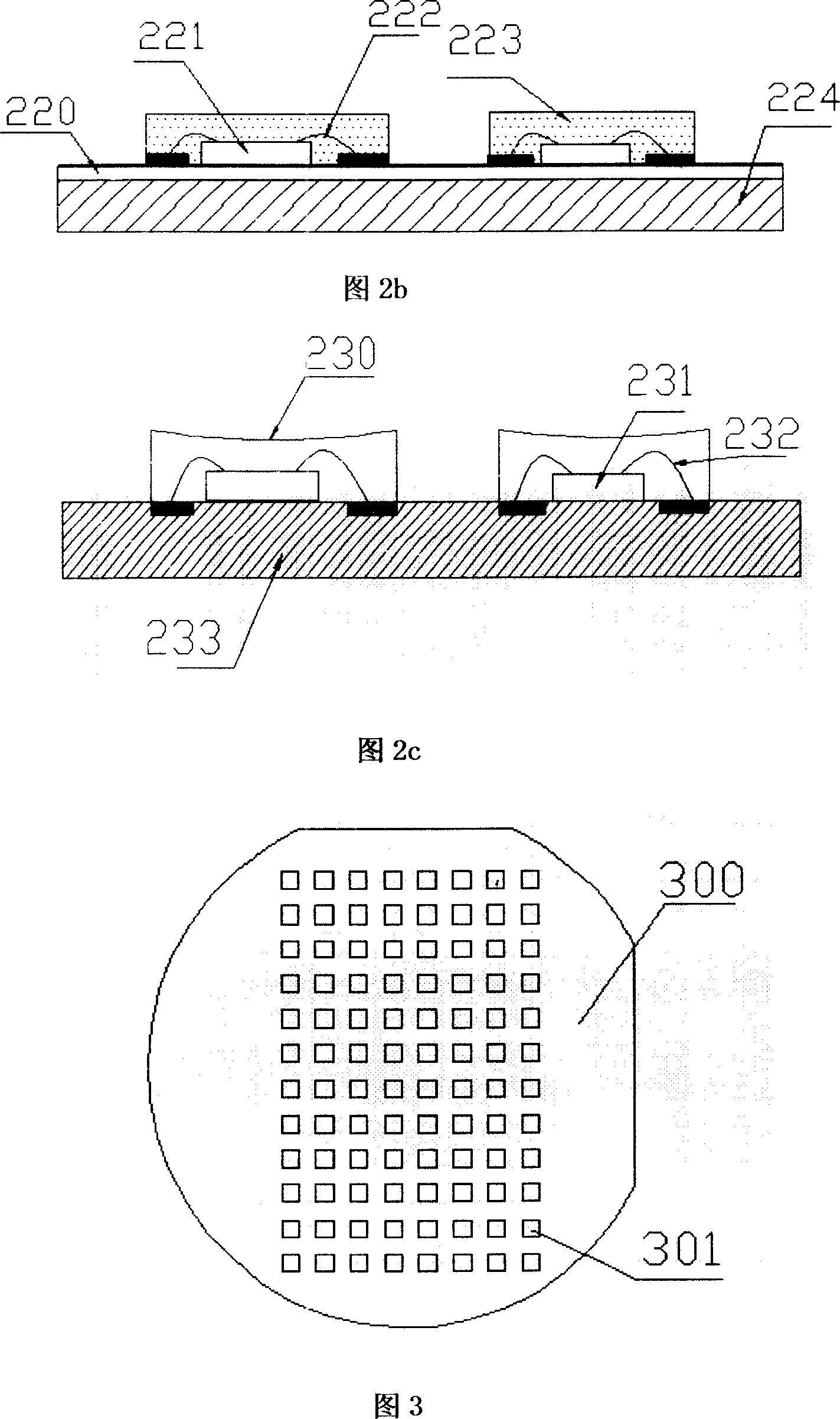 Encapsulation method for high-brightness white light LED