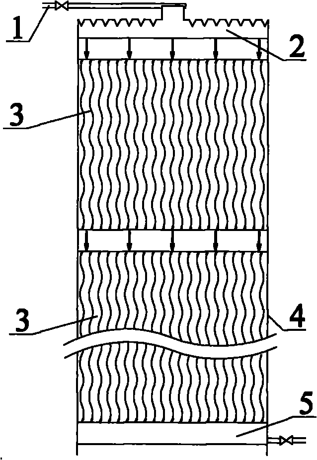 Non-blocking biological tricking filter