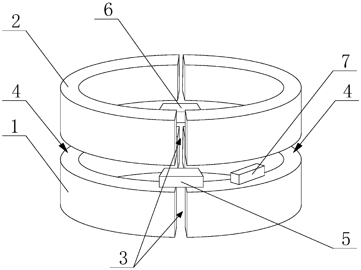 Magnetic field aggregation component and non-contact leakage current measurement device and method