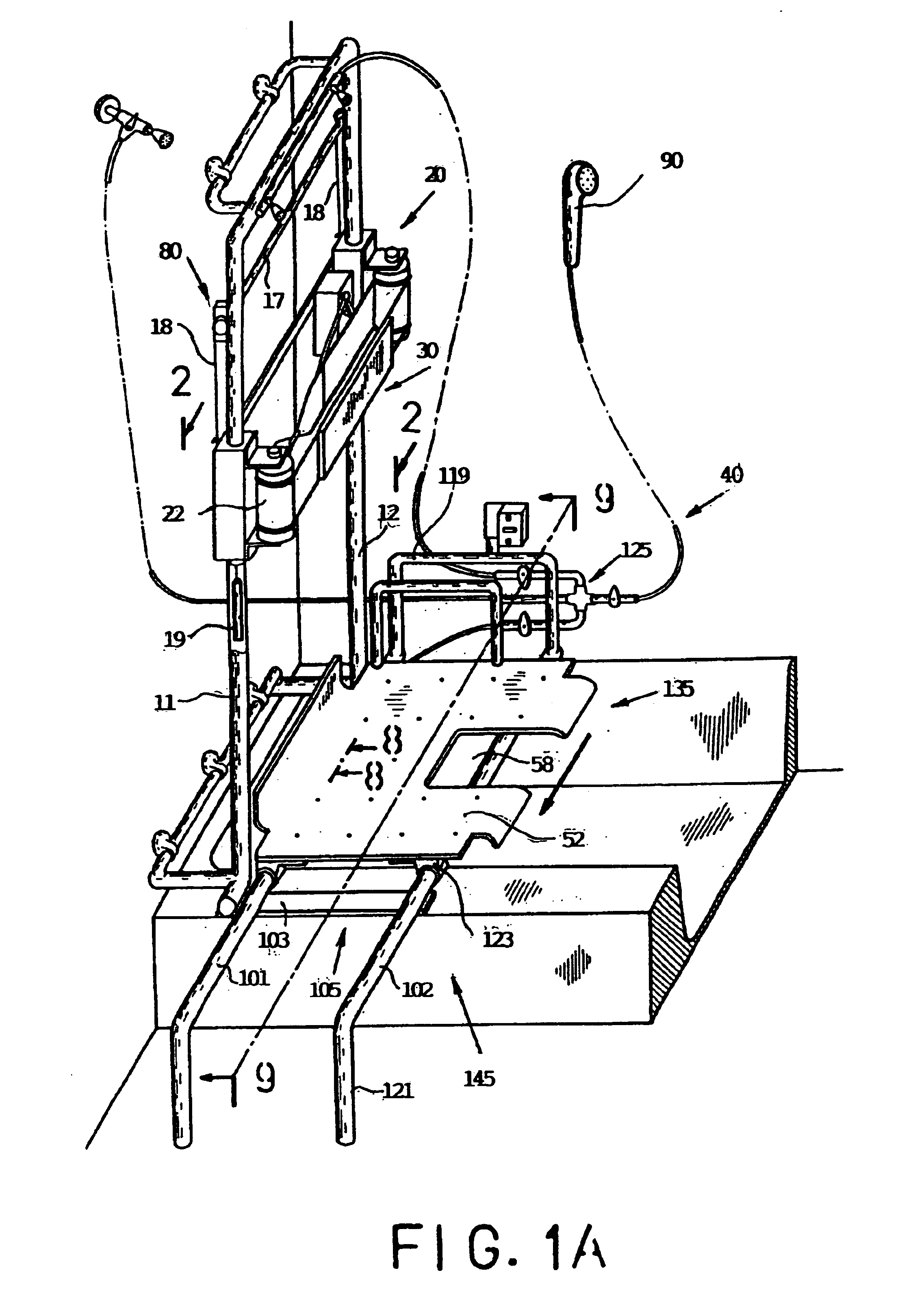 Apparatus for completely bathing oneself by users of wheelchair and an elderly, infirm people