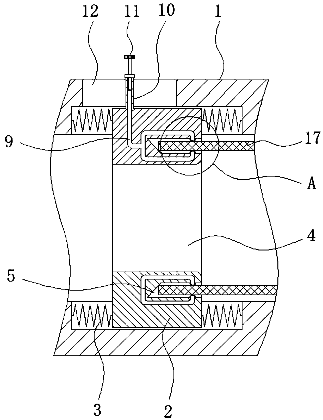 Pipe joint fastener for preventing thermal expansion and cold contraction