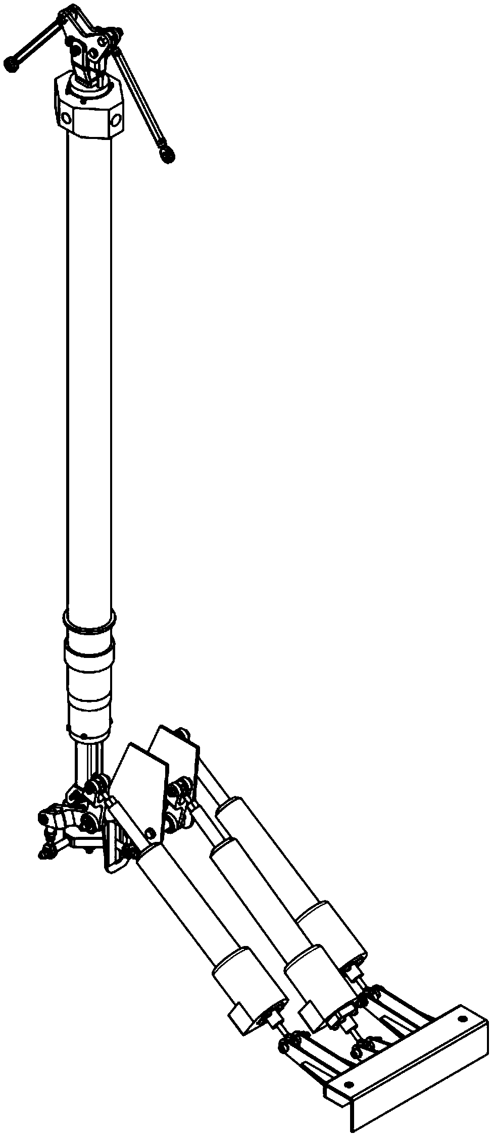 Helicopter rotor wing operating device and rotor wing device