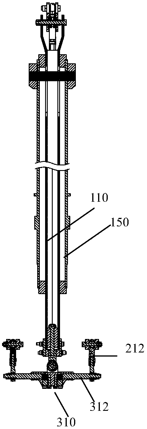 Helicopter rotor wing operating device and rotor wing device