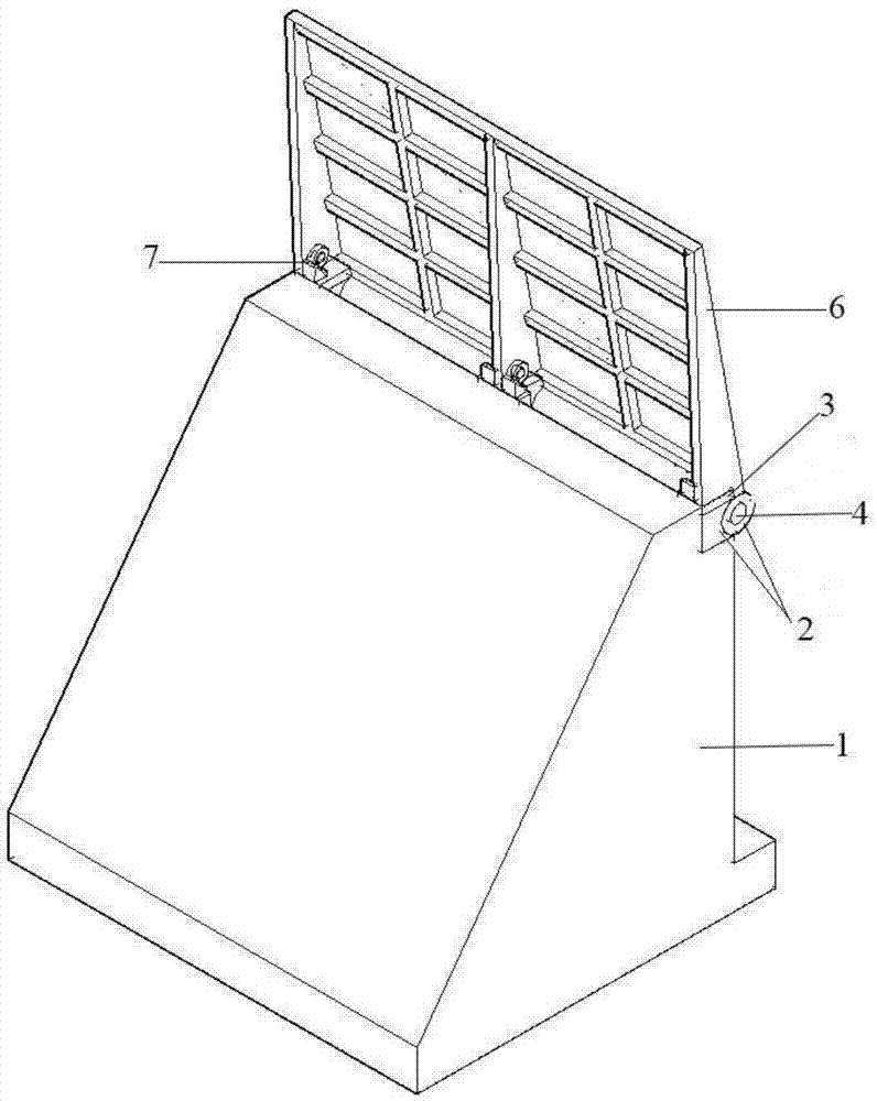 Suspended anti-flood wall