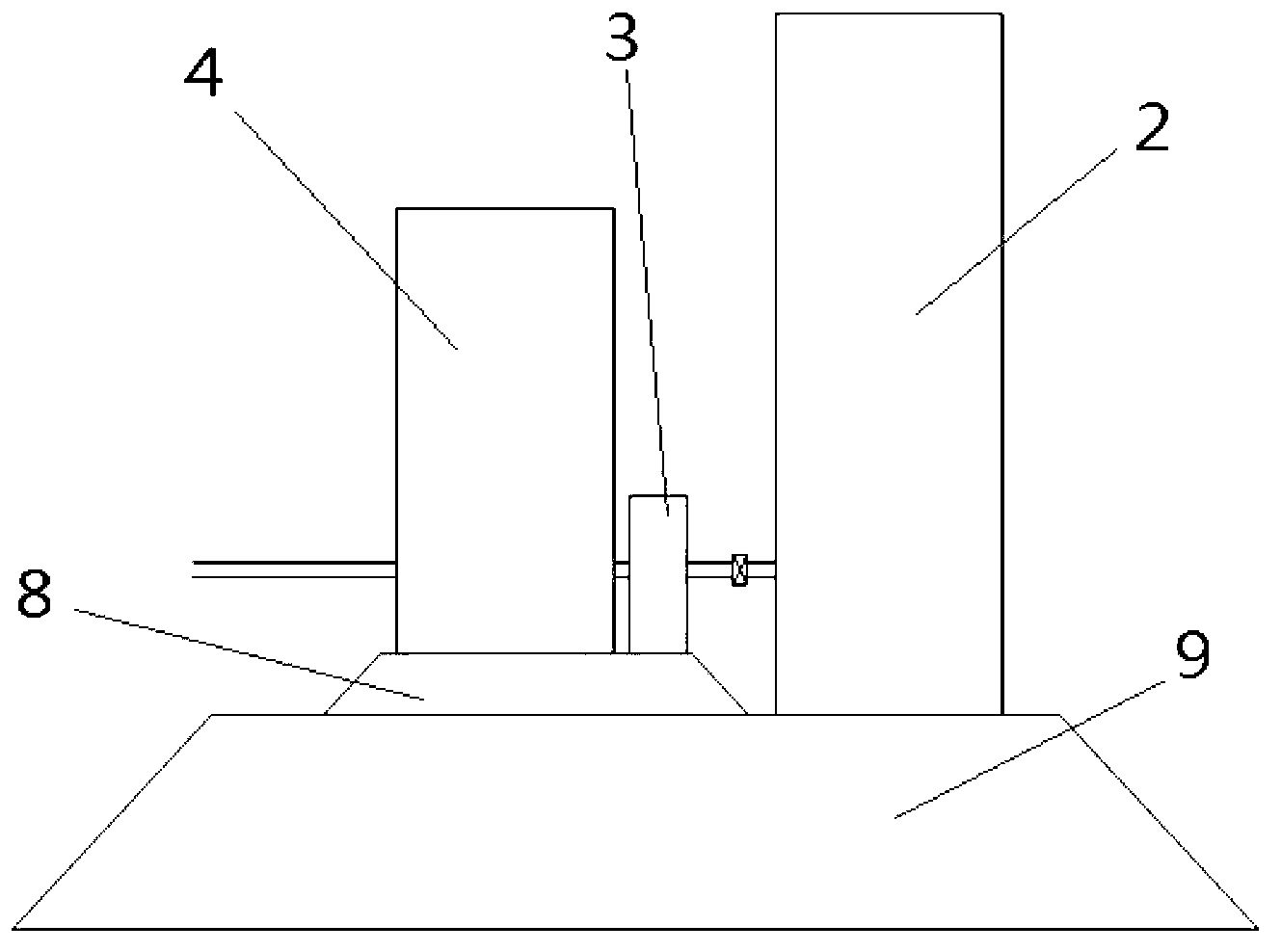 Open-type slurry collecting pool relay reclamation pump station system and construction method thereof