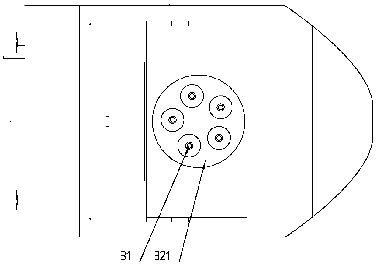 Portable movable water quality sampling ship