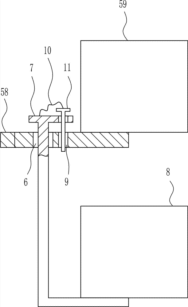 Auxiliary fixing device for planting nursery stocks in gardens