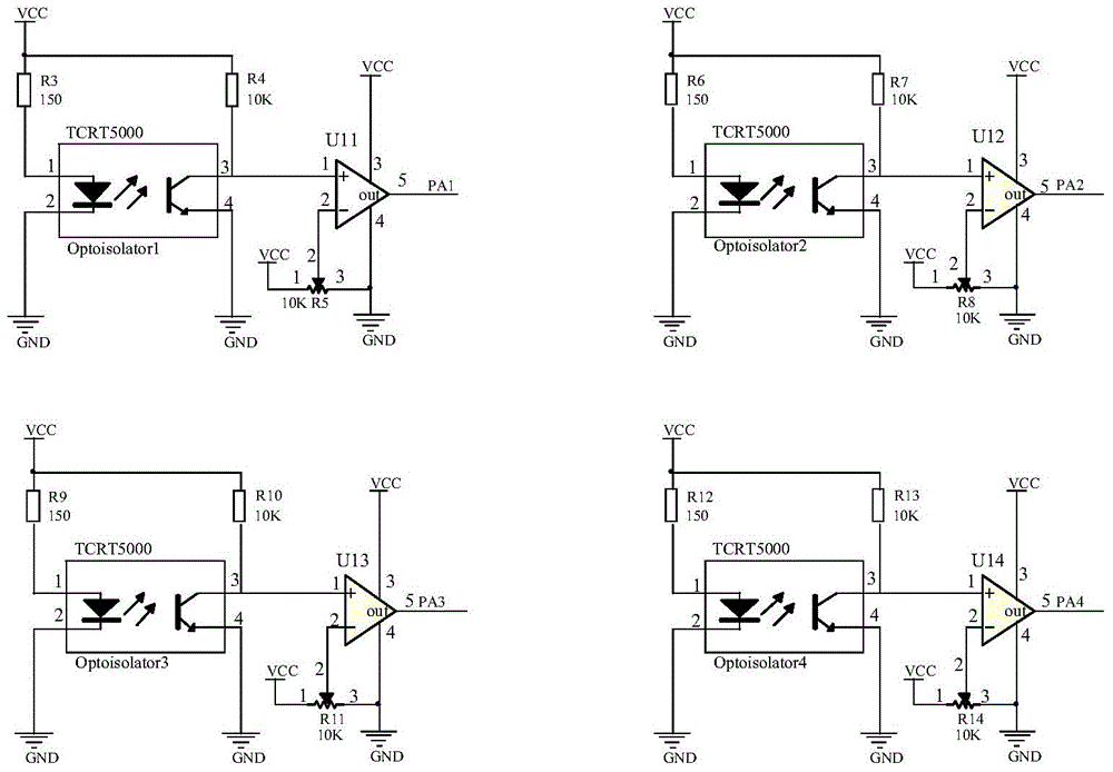 Control circuit inside supermarket shopping robot