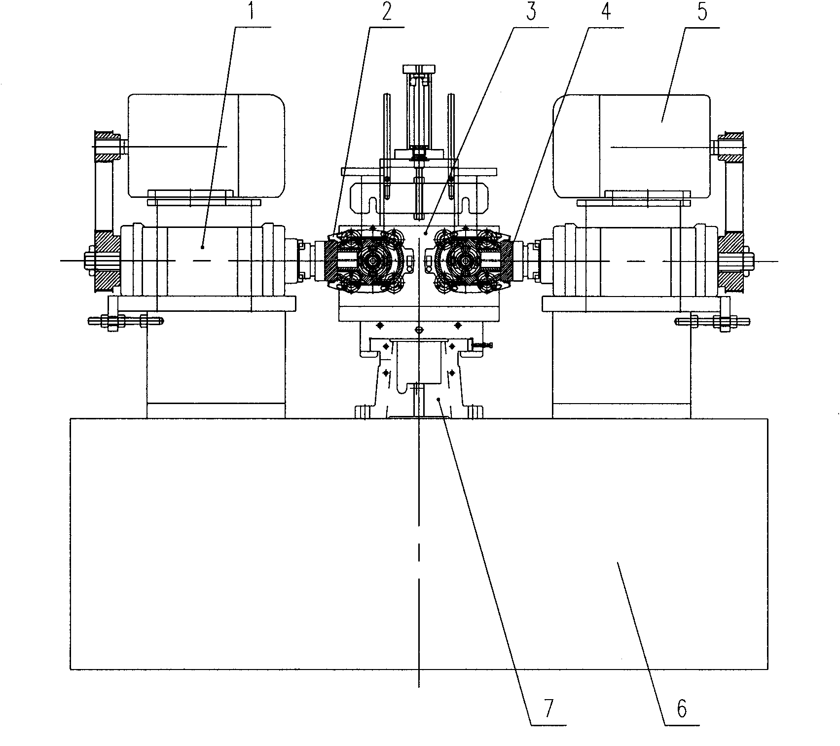 Special machine tool for rough milling cylinder head end surface