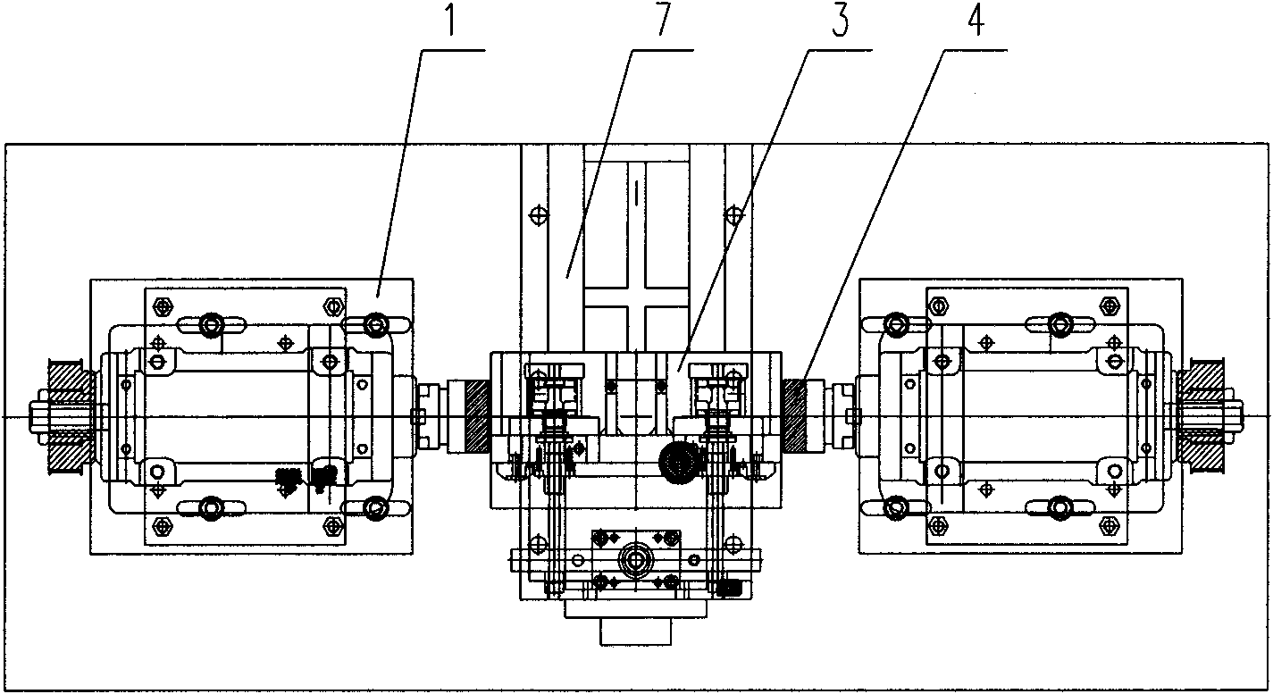 Special machine tool for rough milling cylinder head end surface