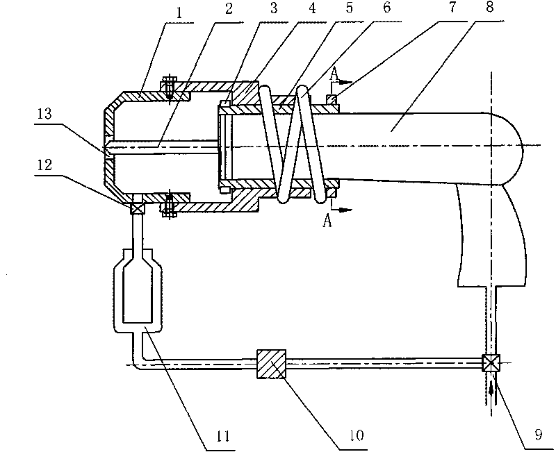 Drilling pneumatic tool with negative-pressure drillings dynamic collection function