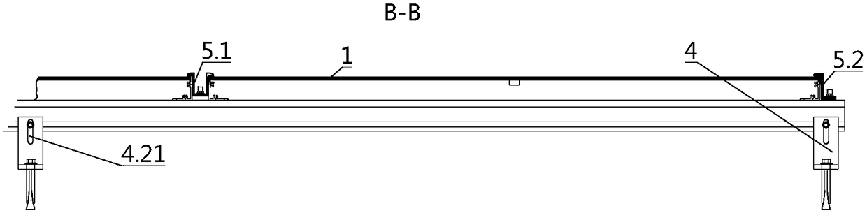 Rooftop solar photovoltaic module mounting structure