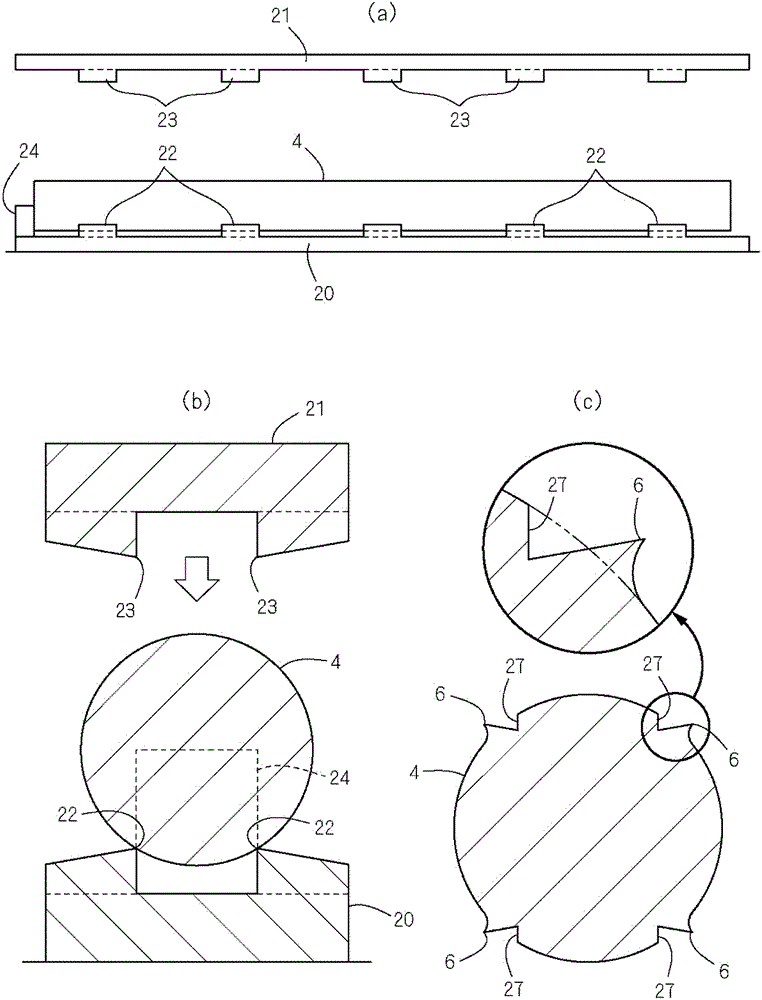 Rotary shaft body and rotary knife including the rotary shaft body