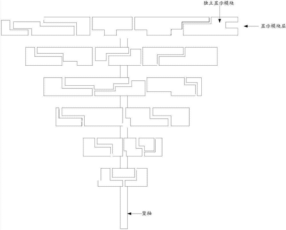 Digital art landscape device-based pixel tiled display method and server