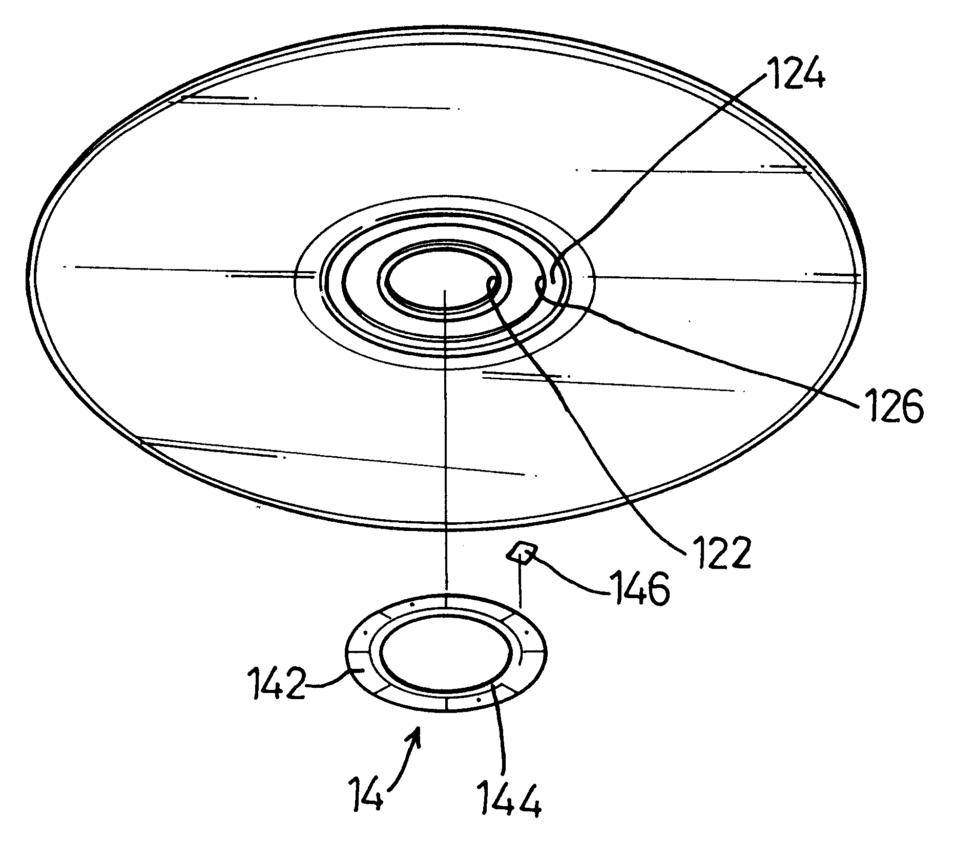 Optical disc with a control chip