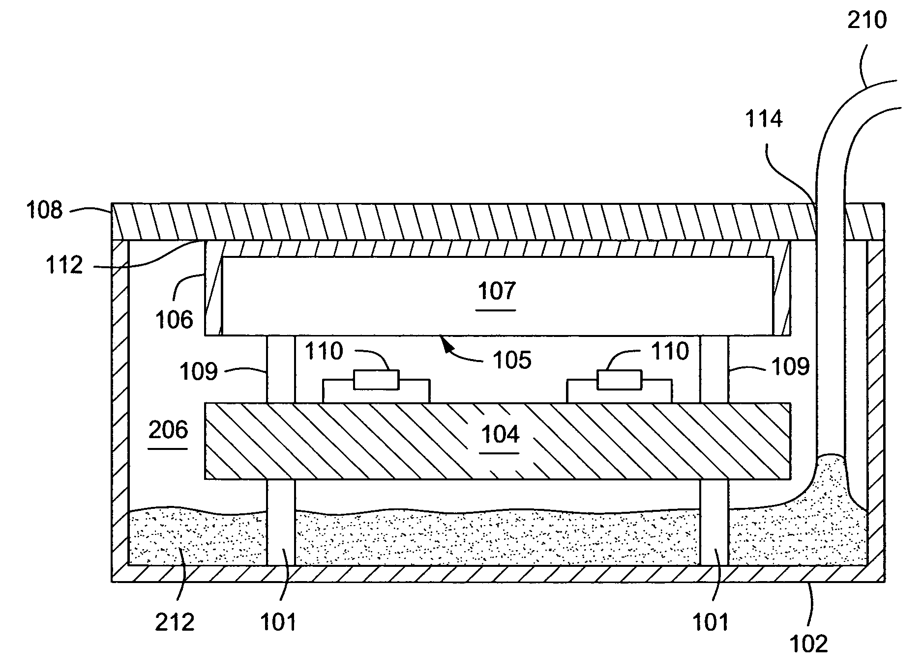 Method and apparatus for potting an electronic device