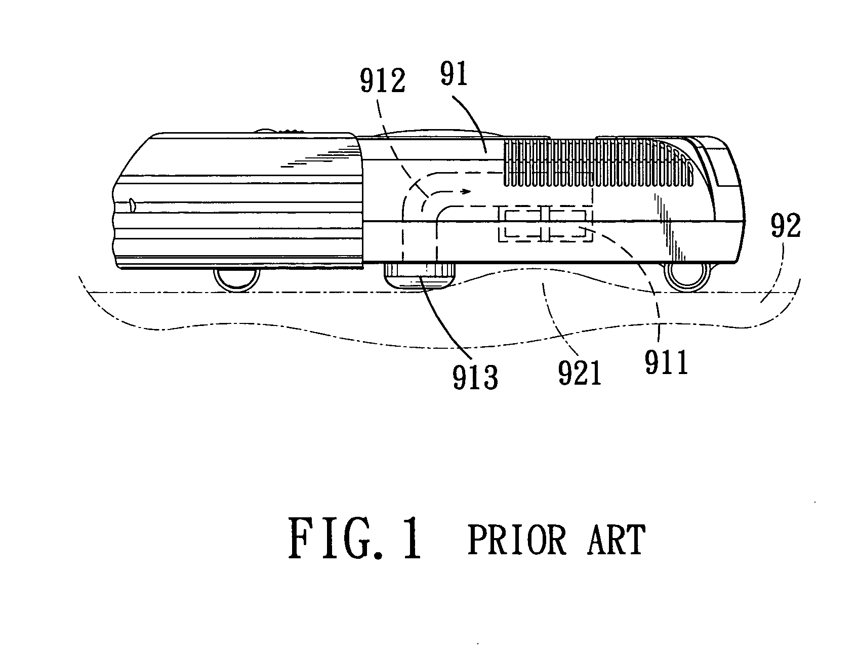 Self-moving vacuum cleaner