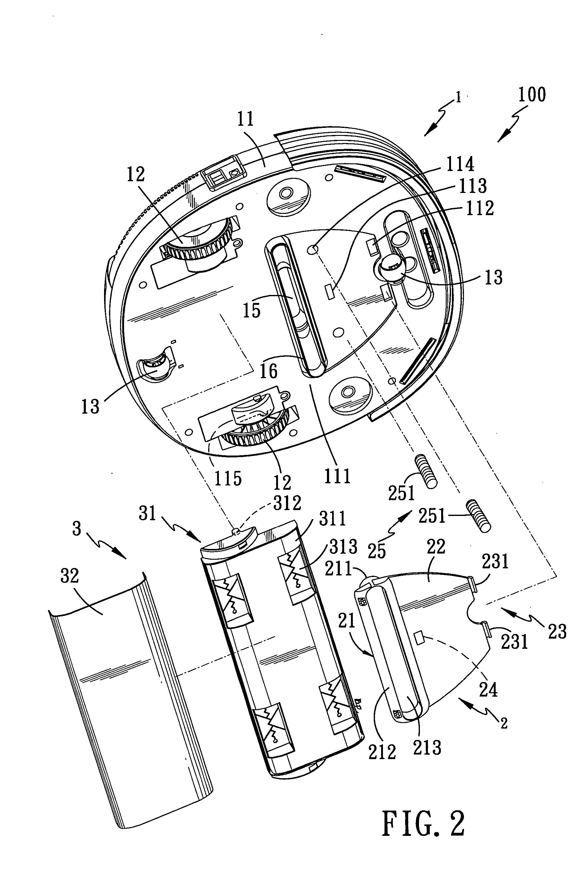 Self-moving vacuum cleaner