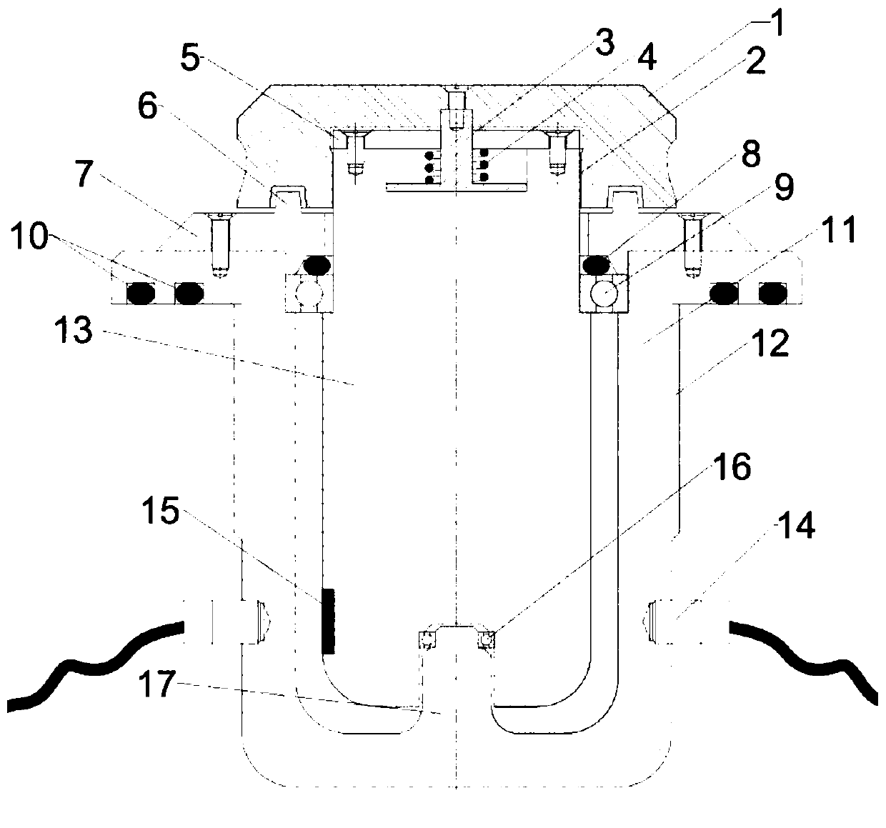 Induction type underwater switch