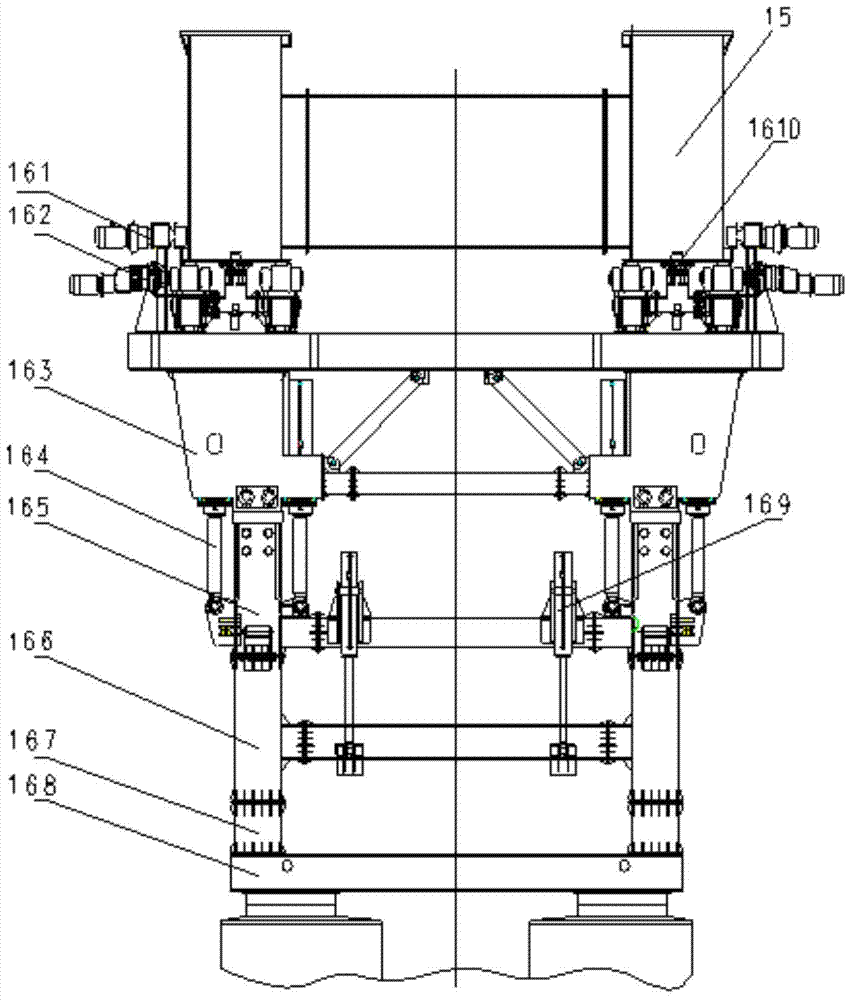 Large-tonnage beam erection and transportation system in tunnel and beam erection span change procedure thereof