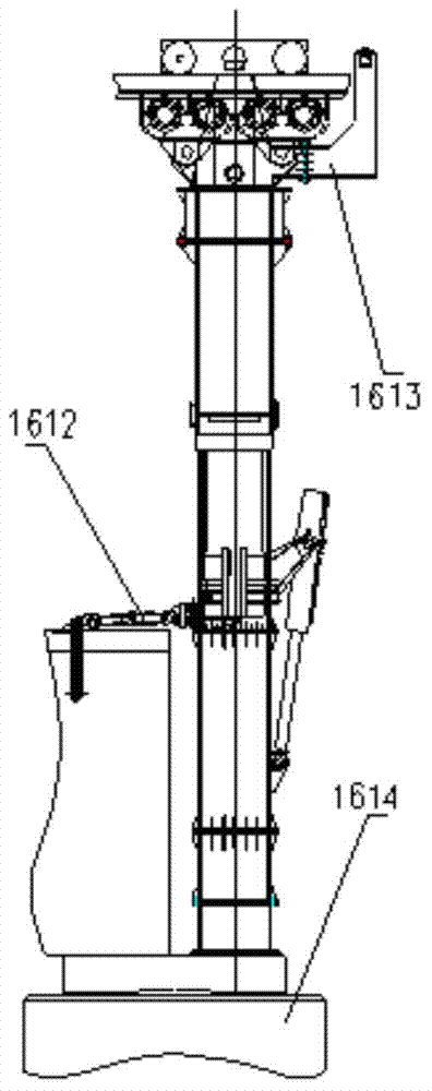 Large-tonnage beam erection and transportation system in tunnel and beam erection span change procedure thereof