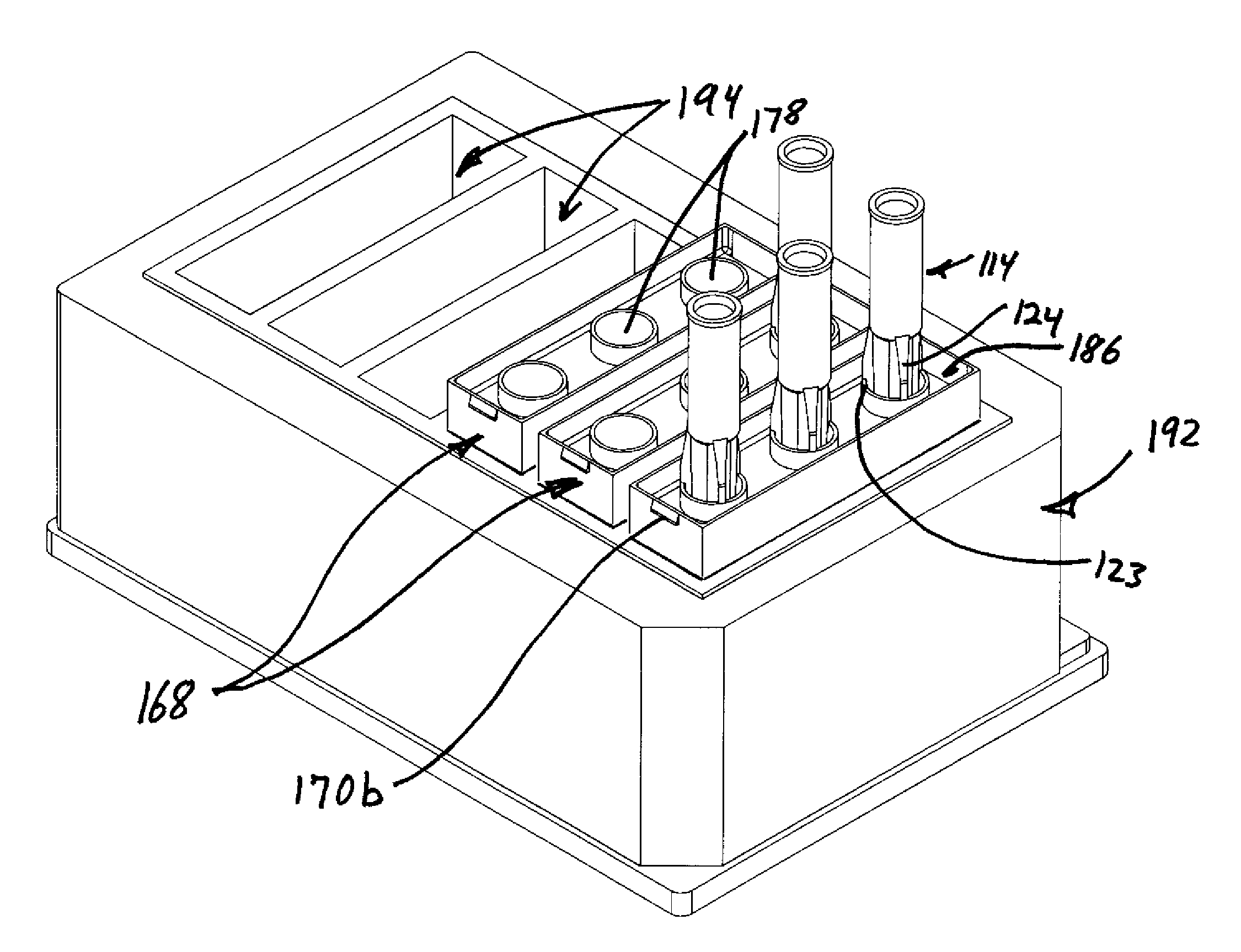 Method and apparatus for acquiring blood for testing