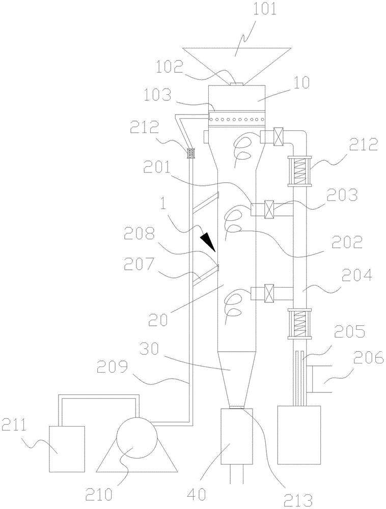 Method for rapidly preparing red lead by means of air flow