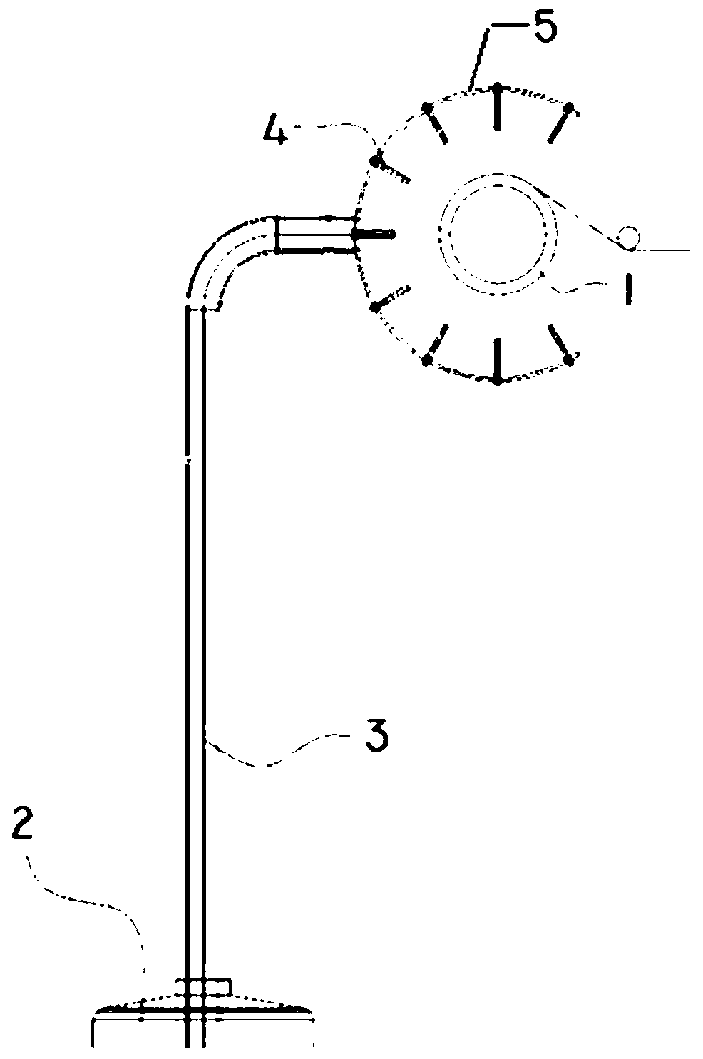 Dynamic monitoring method and device for inner diameter shrinkage of winding metal inner container