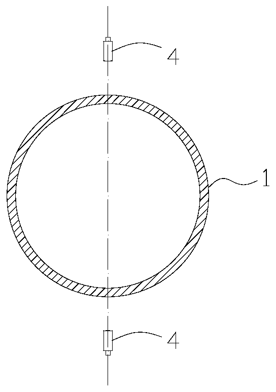 Dynamic monitoring method and device for inner diameter shrinkage of winding metal inner container