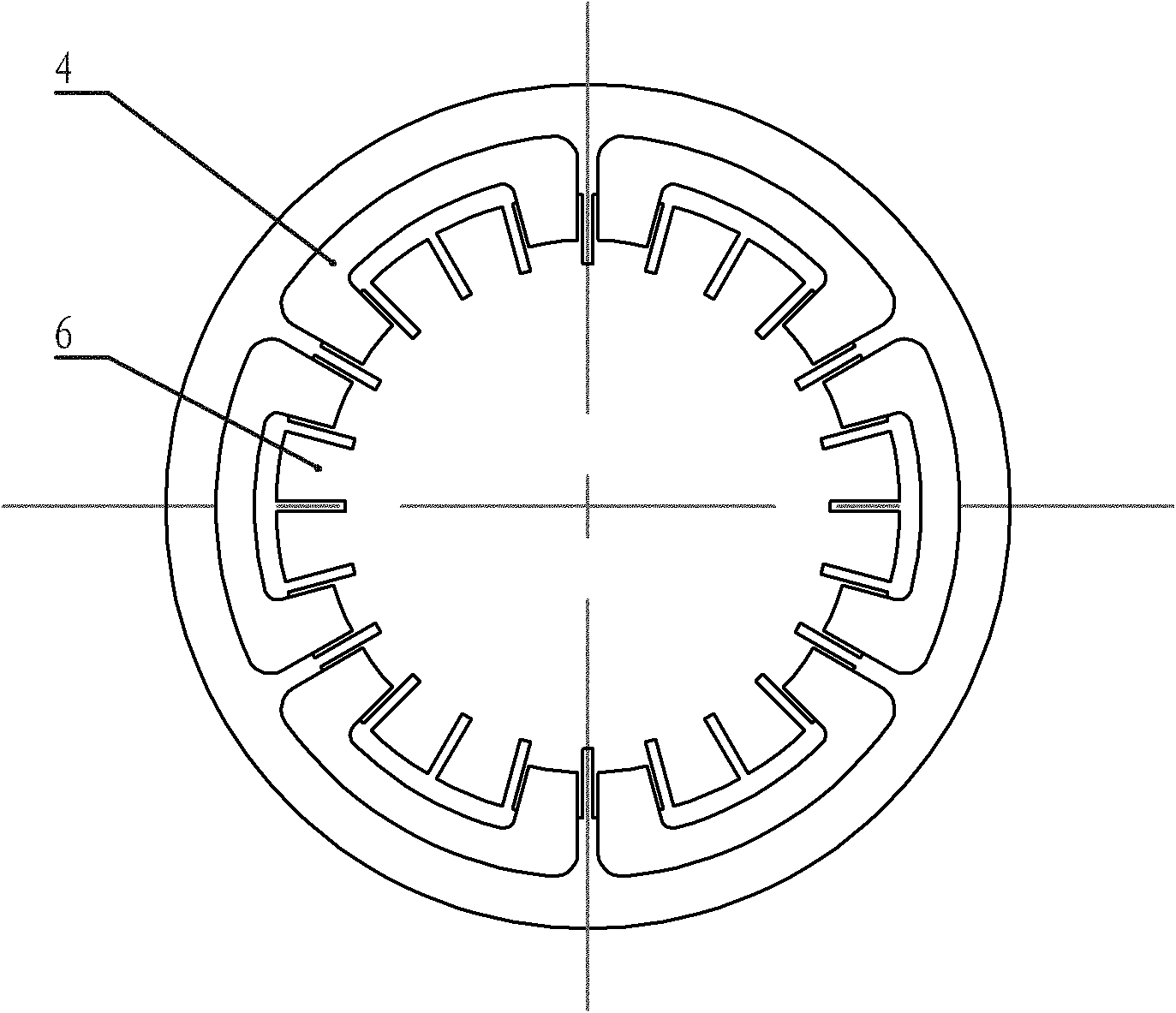 Efficient three-phase slot-free permanent magnet motor