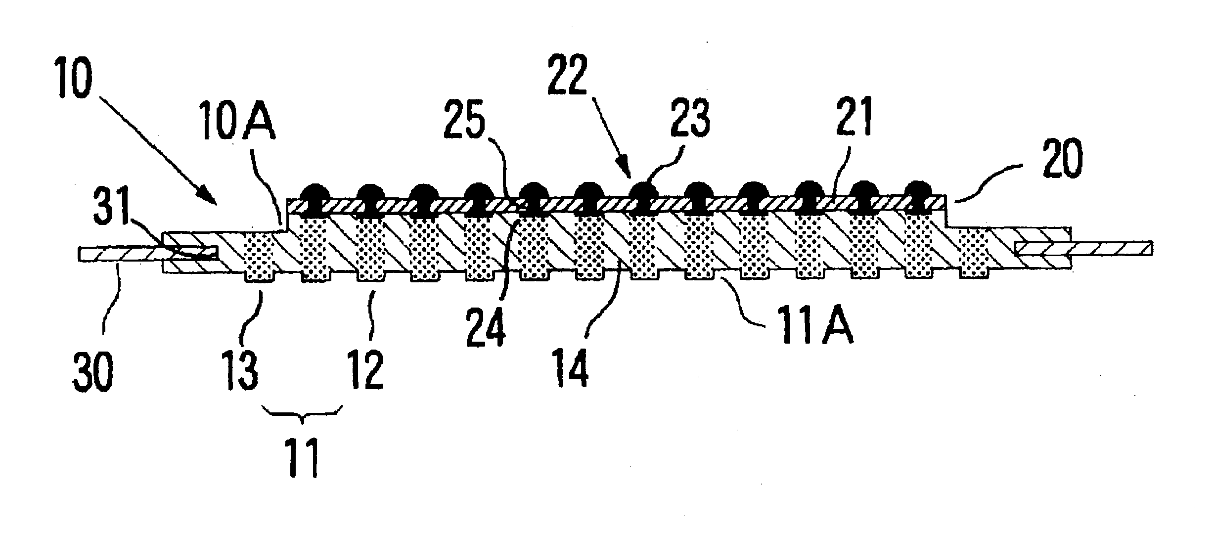 Anisotropic conductive connector device and production method therefor and circuit device inspection device