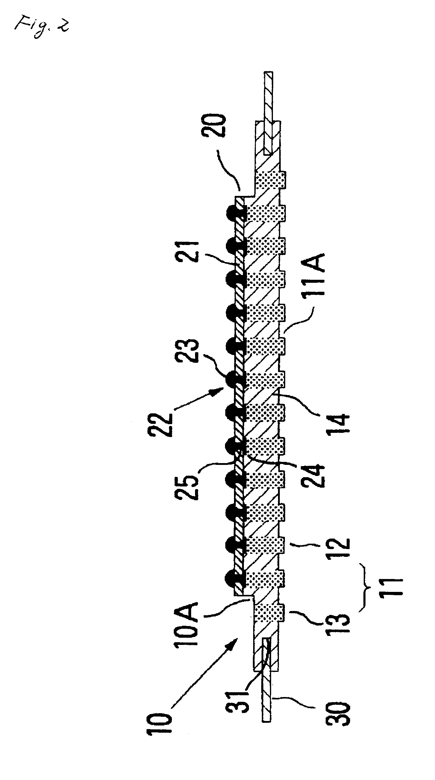 Anisotropic conductive connector device and production method therefor and circuit device inspection device