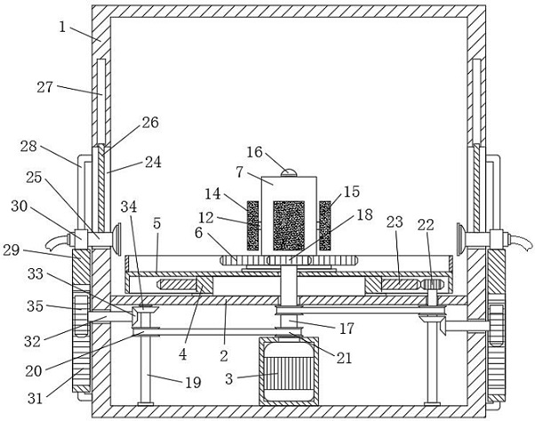 Anti-splashing device for paint spraying of aluminum alloy motor shell