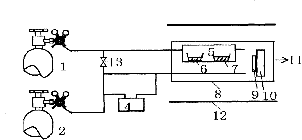 Method for preparing doped zinc oxide by adopting metallic source chemical vapor deposition technology